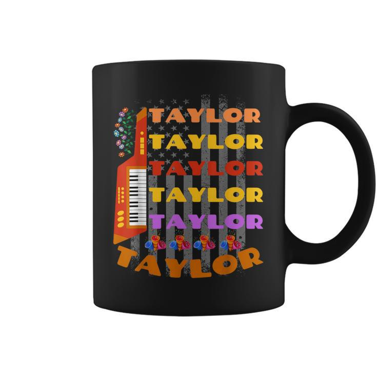 Taylor First Name I Love Taylor Girl Groovy 70'S Vintage Coffee Mug