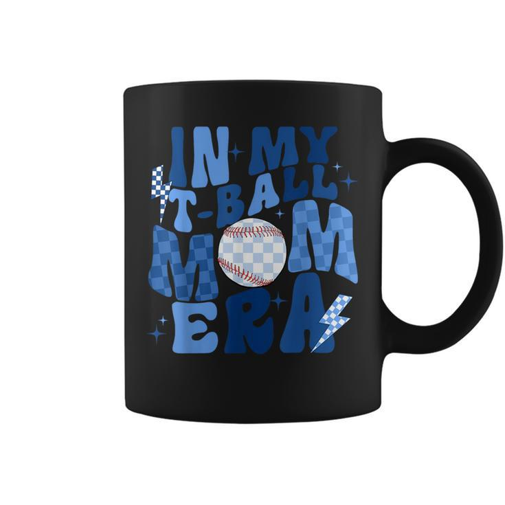 In My Tball Mom Era Retro Groovy Ball Mom Tball Mama Cute Coffee Mug