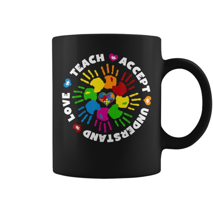 Teach Accept Love Understand Autism Awareness Coffee Mug