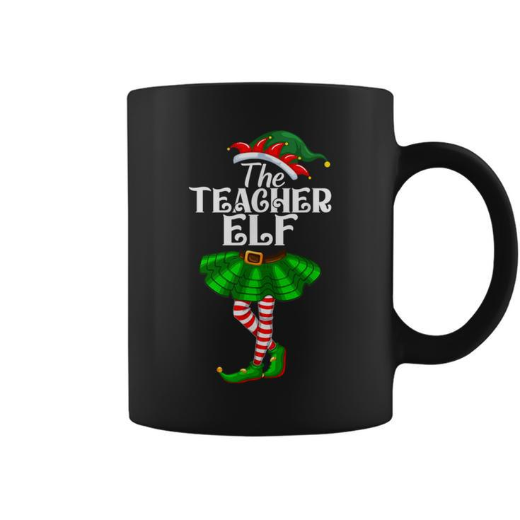 Teacher Elf Christmas Costume Matching Family Elf Squad Coffee Mug