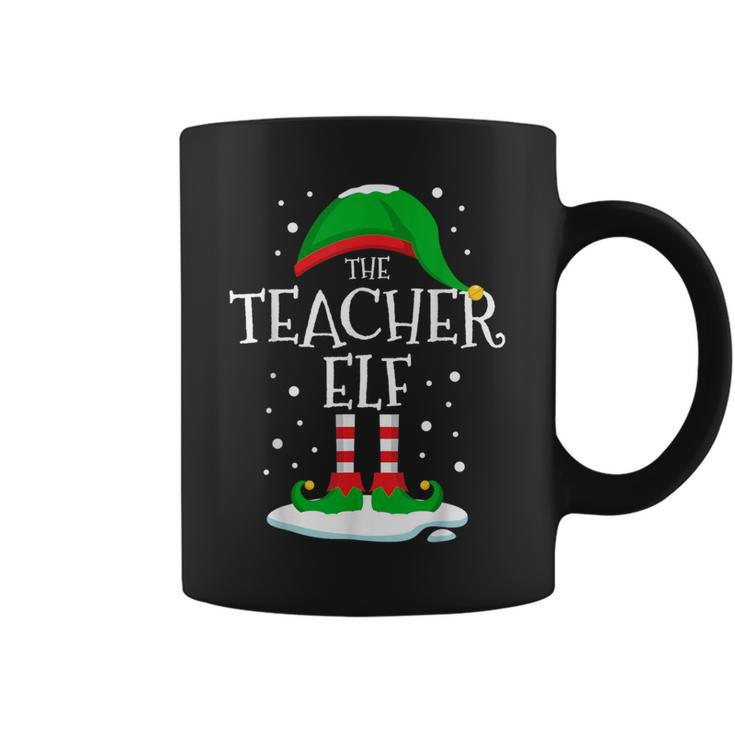 The Teacher Elf Christmas Family Matching Xmas Group Coffee Mug