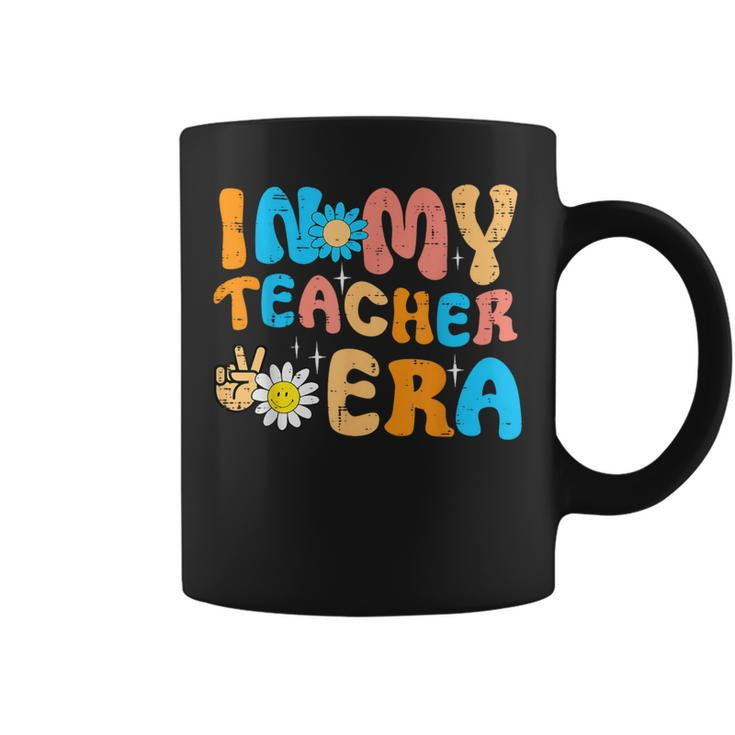 In My Teacher Era Groovy Retro Back To School Men Coffee Mug