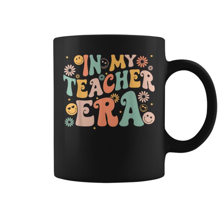 In My Teacher Era Retro Groovy Vintage First Day Of School Coffee Mug