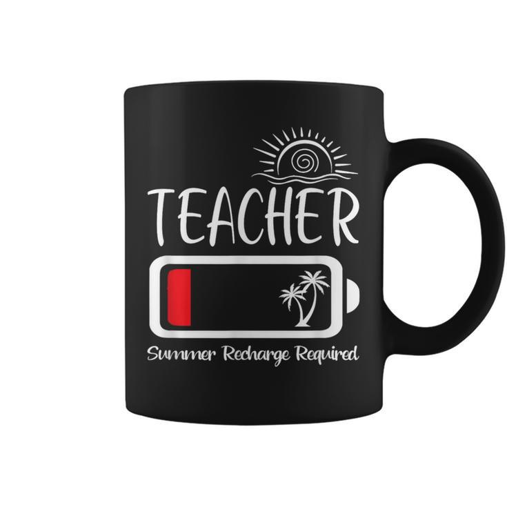Teacher Summer Recharge Required Last Day School Women Coffee Mug
