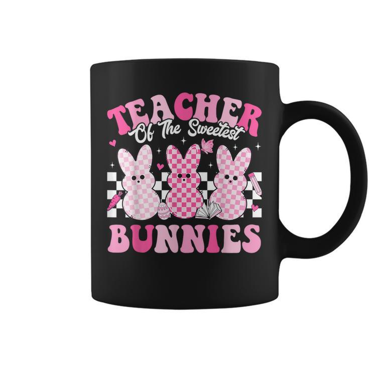 Teacher Of The Sweetest Bunnies Happy Easter Day Teachers Coffee Mug