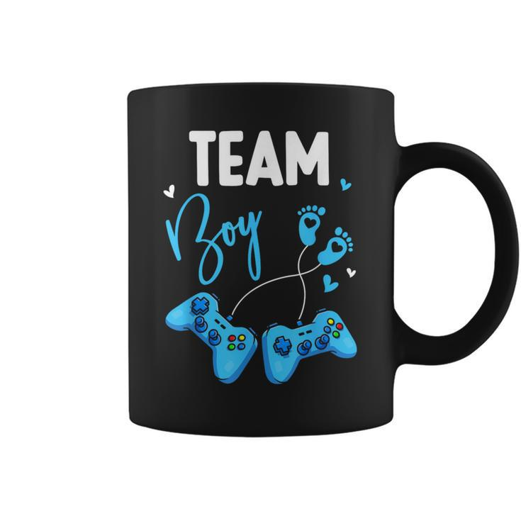 Team Boy Gender Reveal Baby Video Games Gamer Coffee Mug