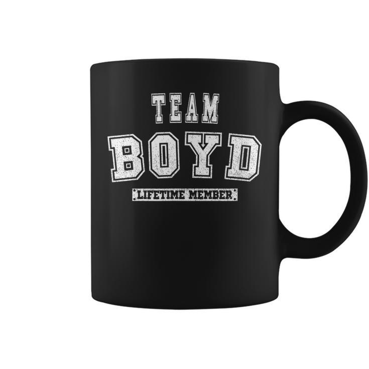 Team Boyd Lifetime Member Family Last Name Coffee Mug