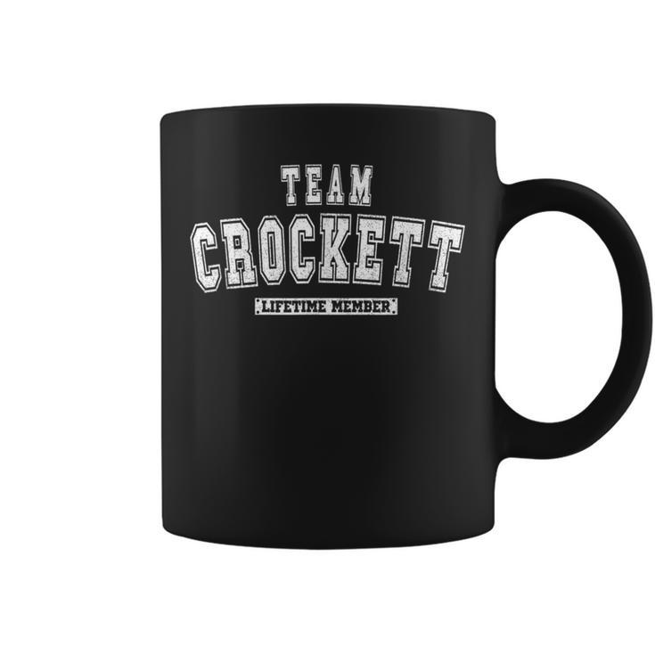 Team Crockett Lifetime Member Family Last Name Coffee Mug