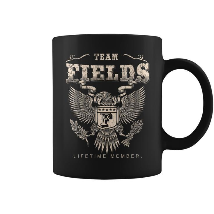 Team Fields Family Name Lifetime Member Coffee Mug