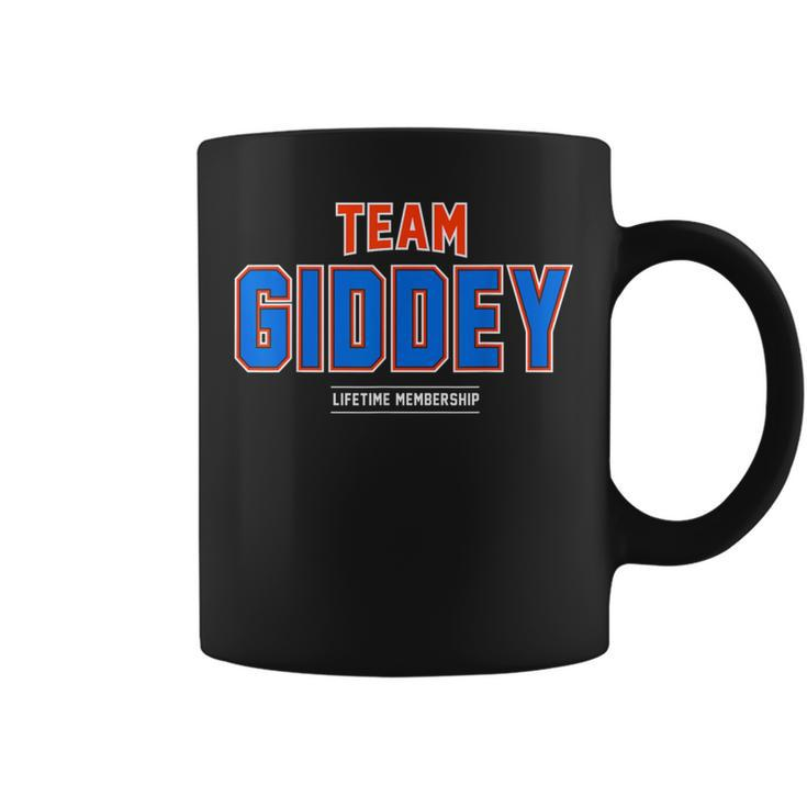 Team Giddey Proud Family Last Name Surname Coffee Mug