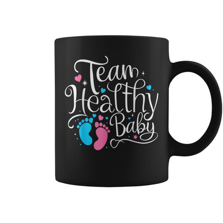 Team Healthy Baby Shower Gender Reveal Party Coffee Mug