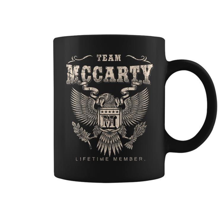 Team Mccarty Family Name Lifetime Member Coffee Mug