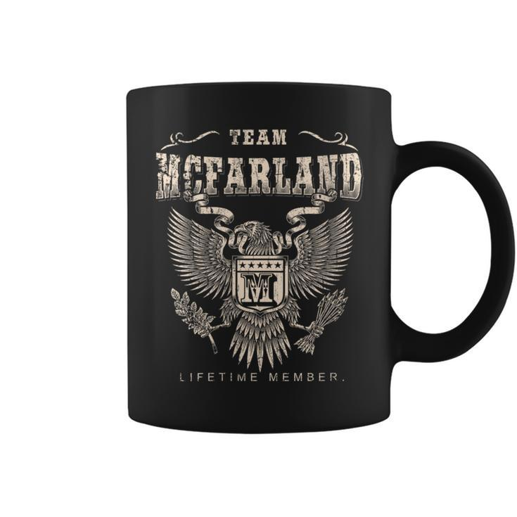Team Mcfarland Family Name Lifetime Member Coffee Mug