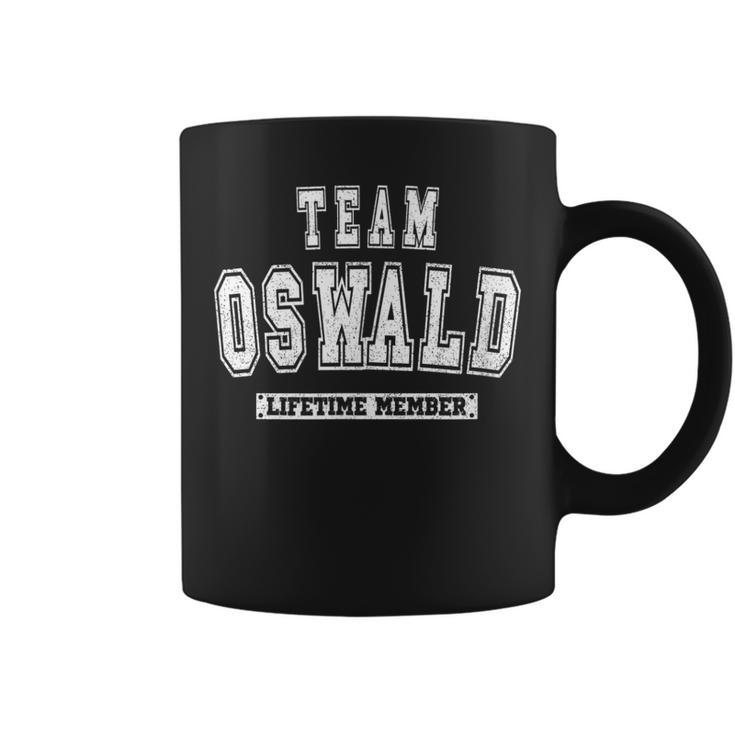 Team Oswald Lifetime Member Family Last Name Coffee Mug