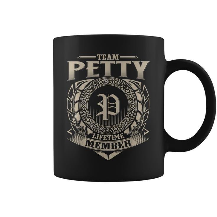 Team Petty Lifetime Member Surname Petty Family Name Vintage Coffee Mug