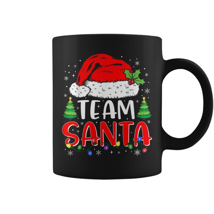 Team Santa Christmas Lights Family Pajamas Matching Coffee Mug