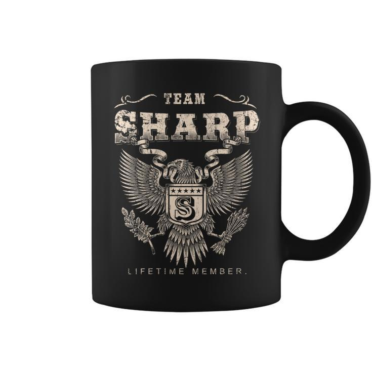 Team Sharp Family Name Lifetime Member Coffee Mug