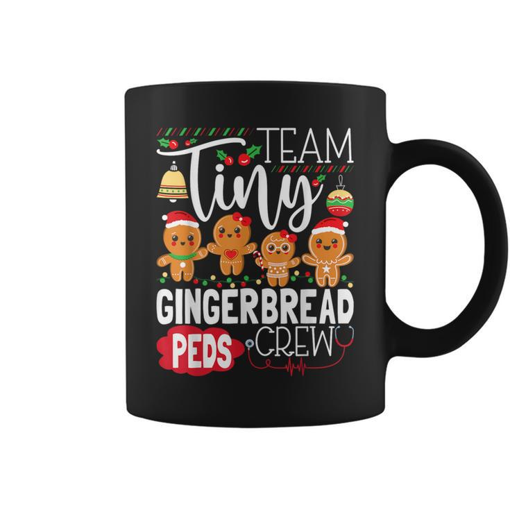 Team Tiny Gingerbread Peds Crew Christmas Pediatric Nurse Coffee Mug