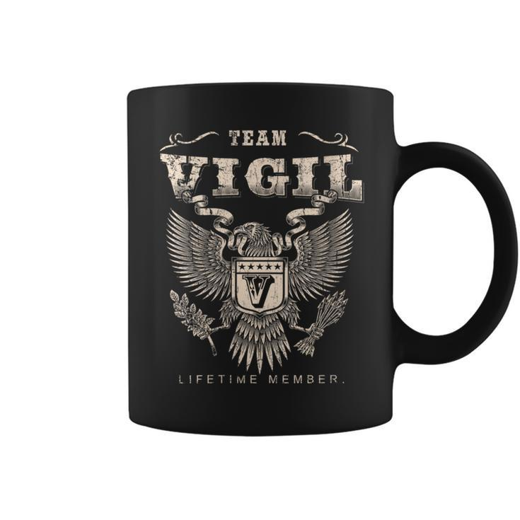 Team Vigil Family Name Lifetime Member Coffee Mug