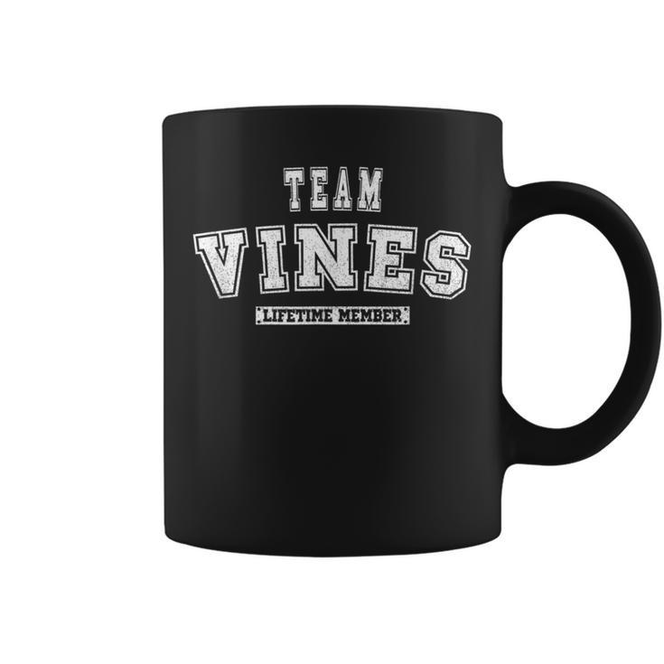 Team Vines Lifetime Member Family Last Name Coffee Mug
