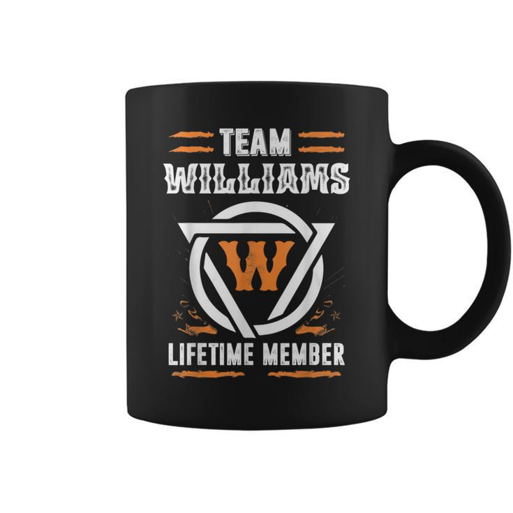 Team Williams Lifetime Member For Surname Last Name Coffee Mug
