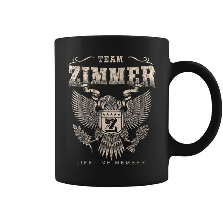 Team Zimmer Family Name Lifetime Member Coffee Mug