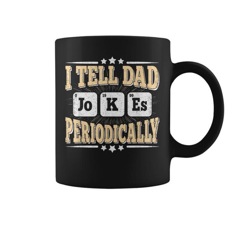I Tell Dad Jokes Periodically Retro Papa Daddy Fathers Day Coffee Mug