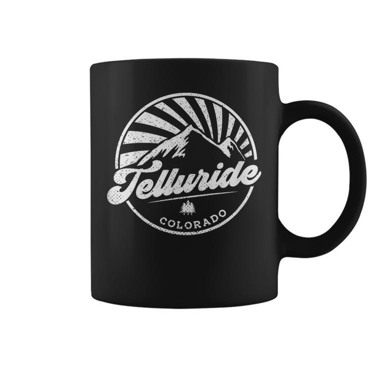 Telluride Colorado Retro Vintage City Mountains Coffee Mug