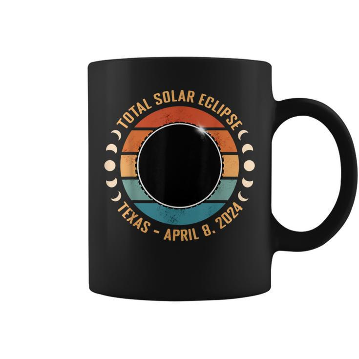 Texas April 8 2024 Totality Total Solar Eclipse Texan Viewer Coffee Mug