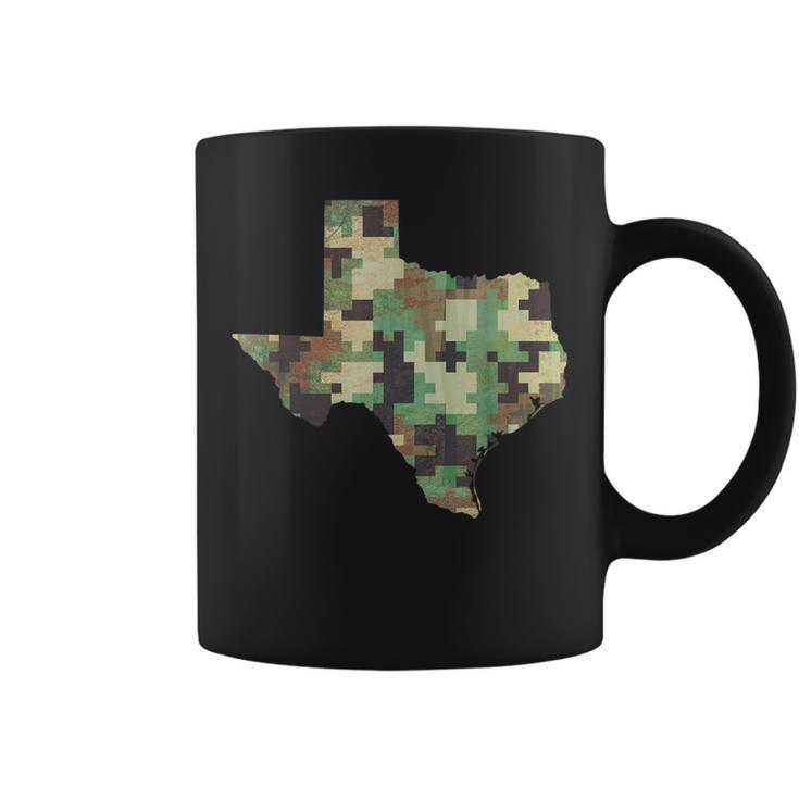 Texas Map Camo Outdoor Camouflage Hunters Military Coffee Mug