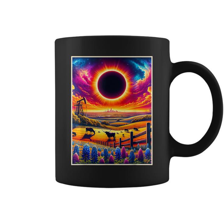 Texas Solar Eclipse 2024 Totatily Total Eclipse Vintage Coffee Mug