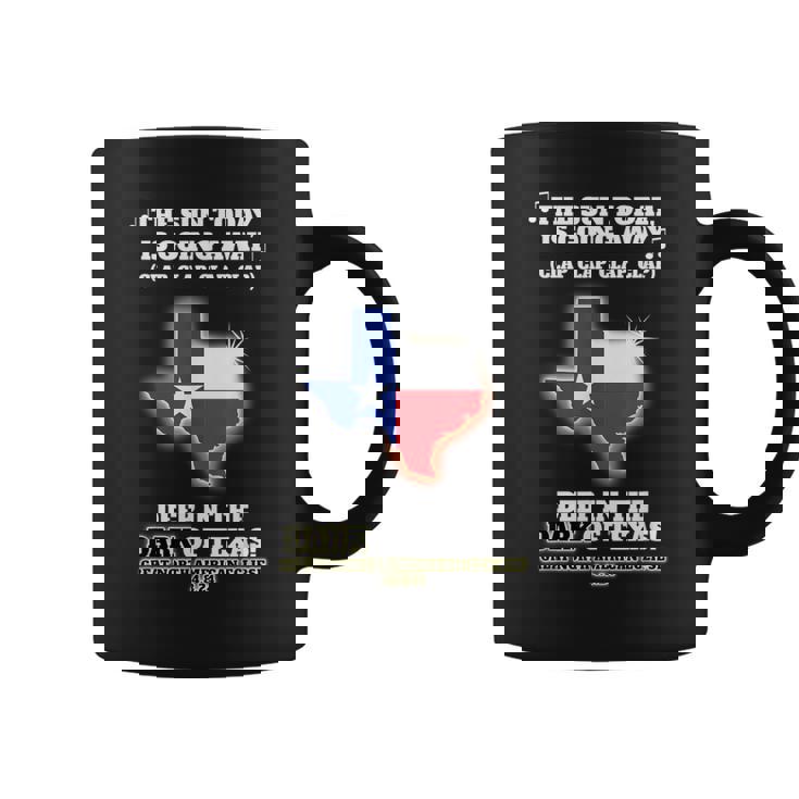 Texas Total Eclipse 2024 Deep In The Dark Of Texas Eclipse Coffee Mug