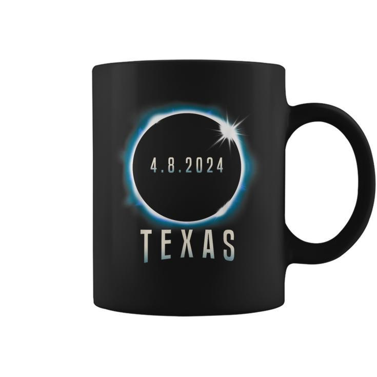 Texas Total Solar Eclipse 2024 Blue April 8 Women Coffee Mug