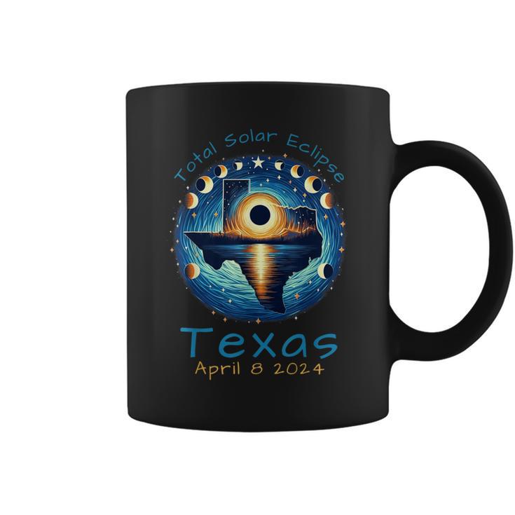 Texas Total Solar Eclipse April 8 2024 Texas Solar Eclipse Coffee Mug