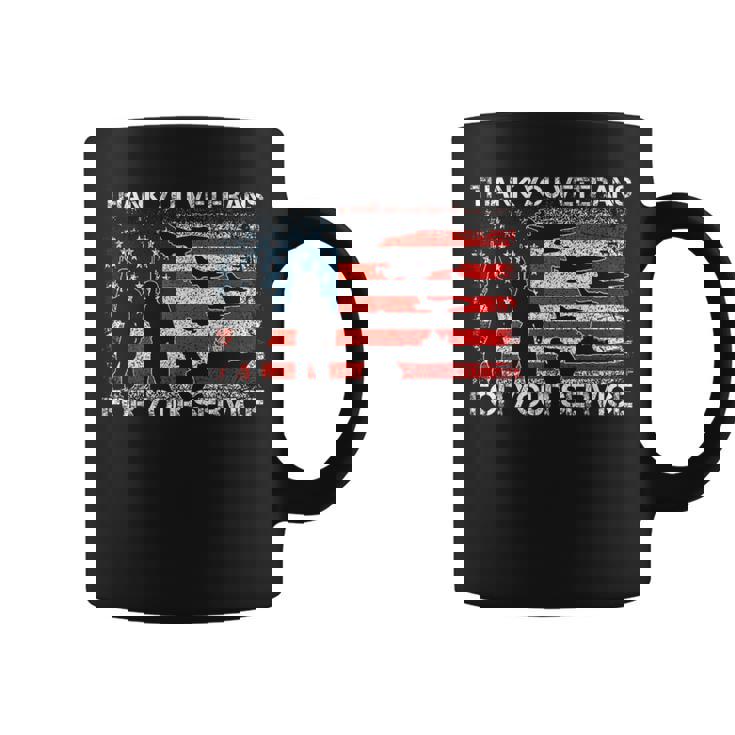 Thank You For Your Service Patriotic Thank You Veterans Day Coffee Mug