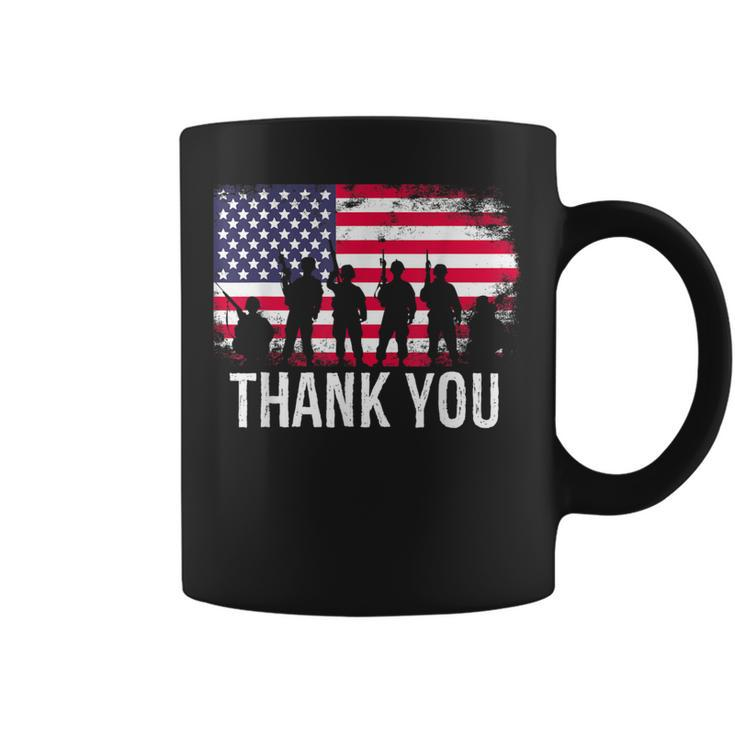 Thank You Us Flag Coffee Mug
