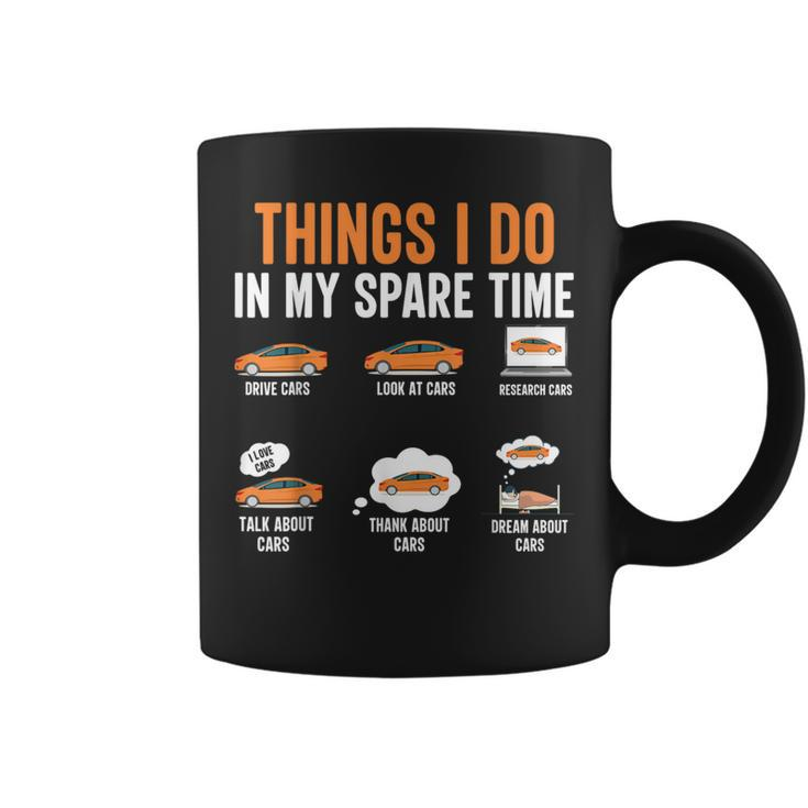 Things I Do In My Spare Time Car Enthusiast Car Lover Coffee Mug