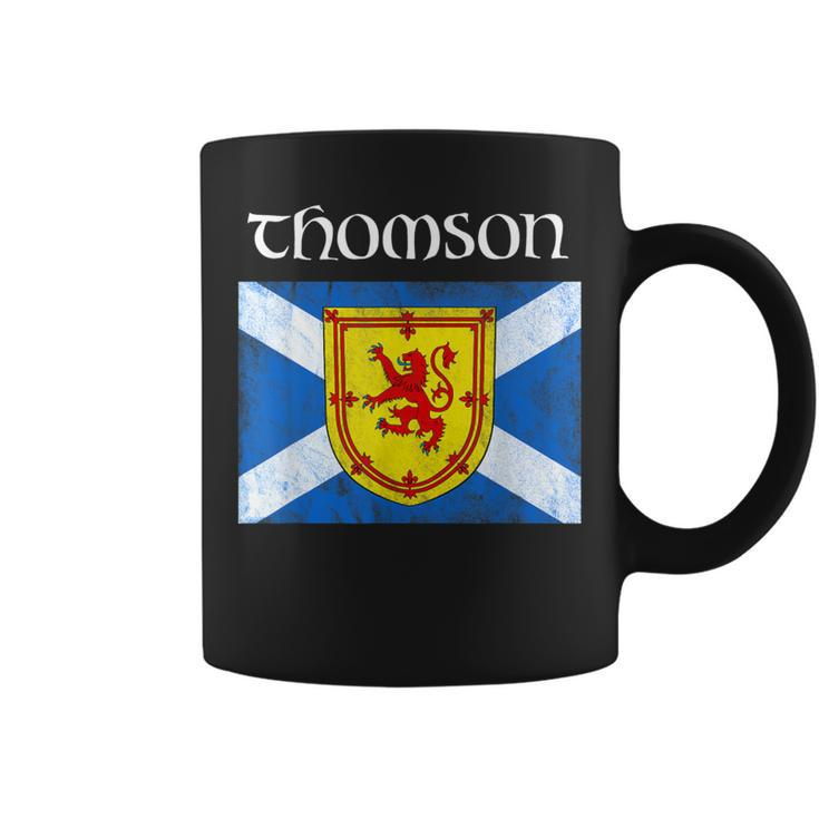 Thomson Clan Scottish Name Scotland Flag Coffee Mug