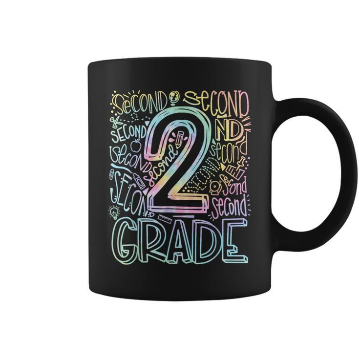 Tie Dye 2Nd Grade Typography Team Second Grade Teacher Coffee Mug
