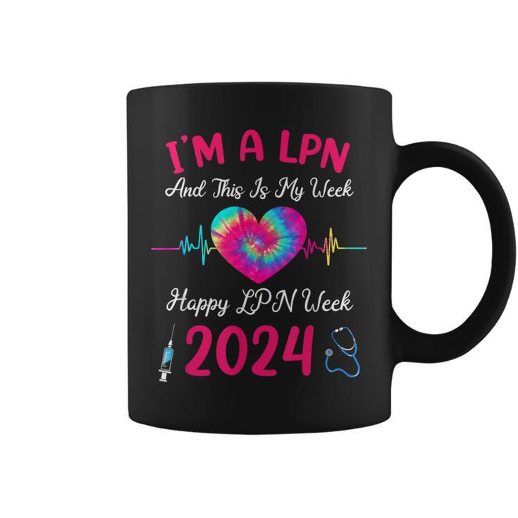 Tie Dye I'm A Lpn This Is My Week Happy Nurse Week 2024 Coffee Mug