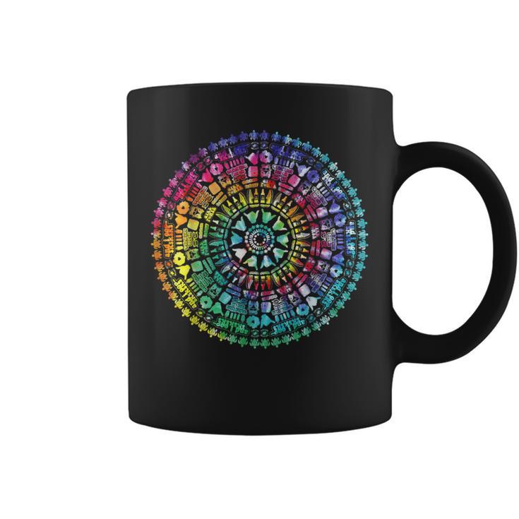 Tie Dye Mandala Sksksk And I Oop Save The Turtles Visco Girl Coffee Mug