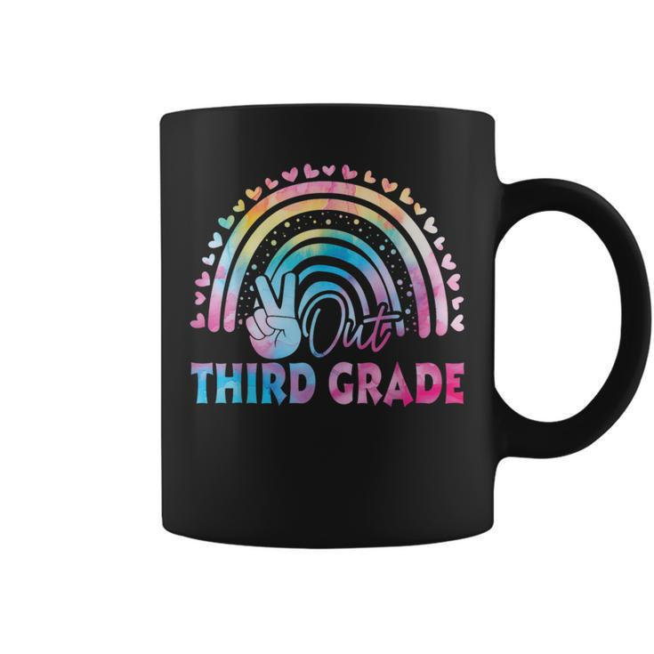 Tie Dye Peace Out 3Rd Grade Last Day Of School Third Grade Coffee Mug
