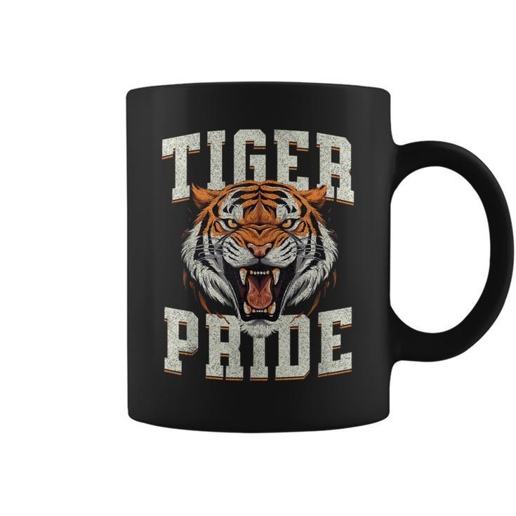 Tiger Pride Tiger Mascot Vintage School Sports Team Coffee Mug