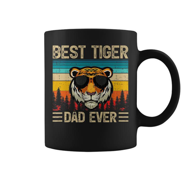 Tiger Vintage Best Tiger Dad Ever Father's Day Coffee Mug