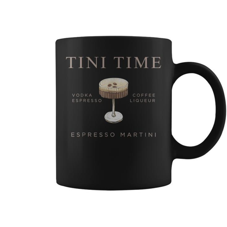 Tini Time Vodka Espresso Coffee Liqueur Espresso Martini Coffee Mug