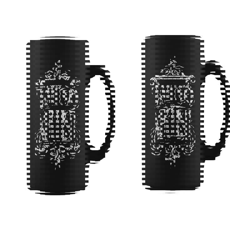 Tinta De Trabajo De Arte Del Artista Del Tatuaje Taza de café