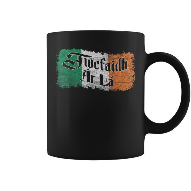 Tiocfaidh Ar La Vintage Ireland Irish Flag Coffee Mug
