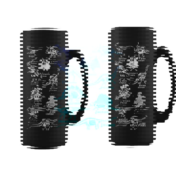 Tipos De Esqueletos De Dinosaurios Taza de café