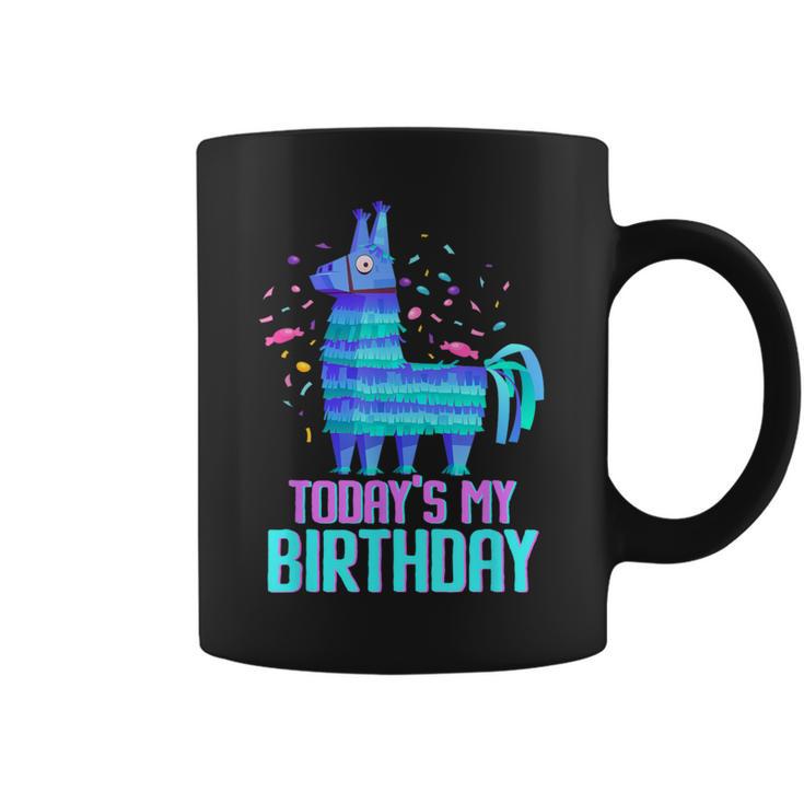 Today's My Birthday Cute Llama Party Decorations Birthday Coffee Mug