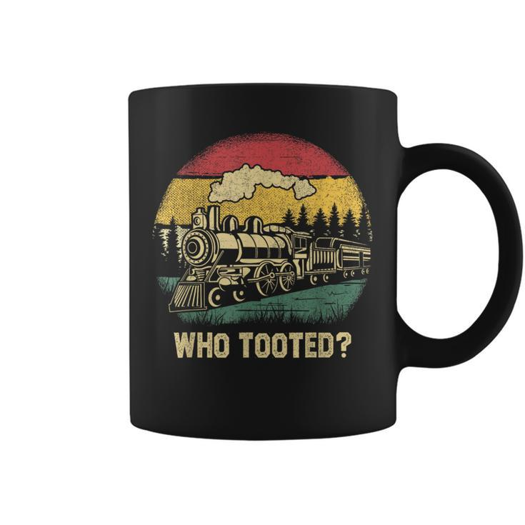 Who Tooted Train Lover Boys Collector Railroad Coffee Mug